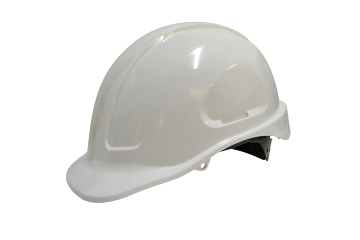 MAXISAFE HARD HAT UNVENTED WHITE SLIPLOCK HARNESS 